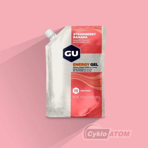 GU Energy gel 480 g - strawberry banana