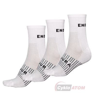 Ponožky ENDURA Coolmax bílá 3ks