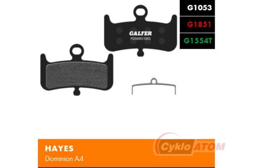 Brzdové destičky GALFER Galfer FD549G1053 Hayes