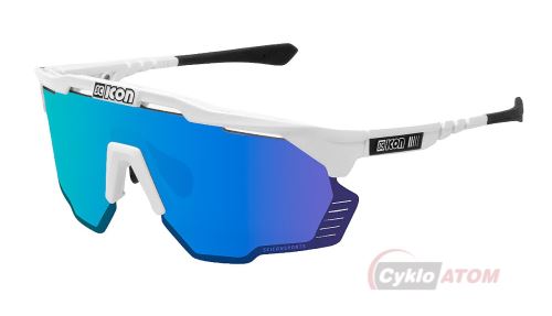 Brýle Scicon AEROSHADE XL White Gloss SCNPP Multimirror blue